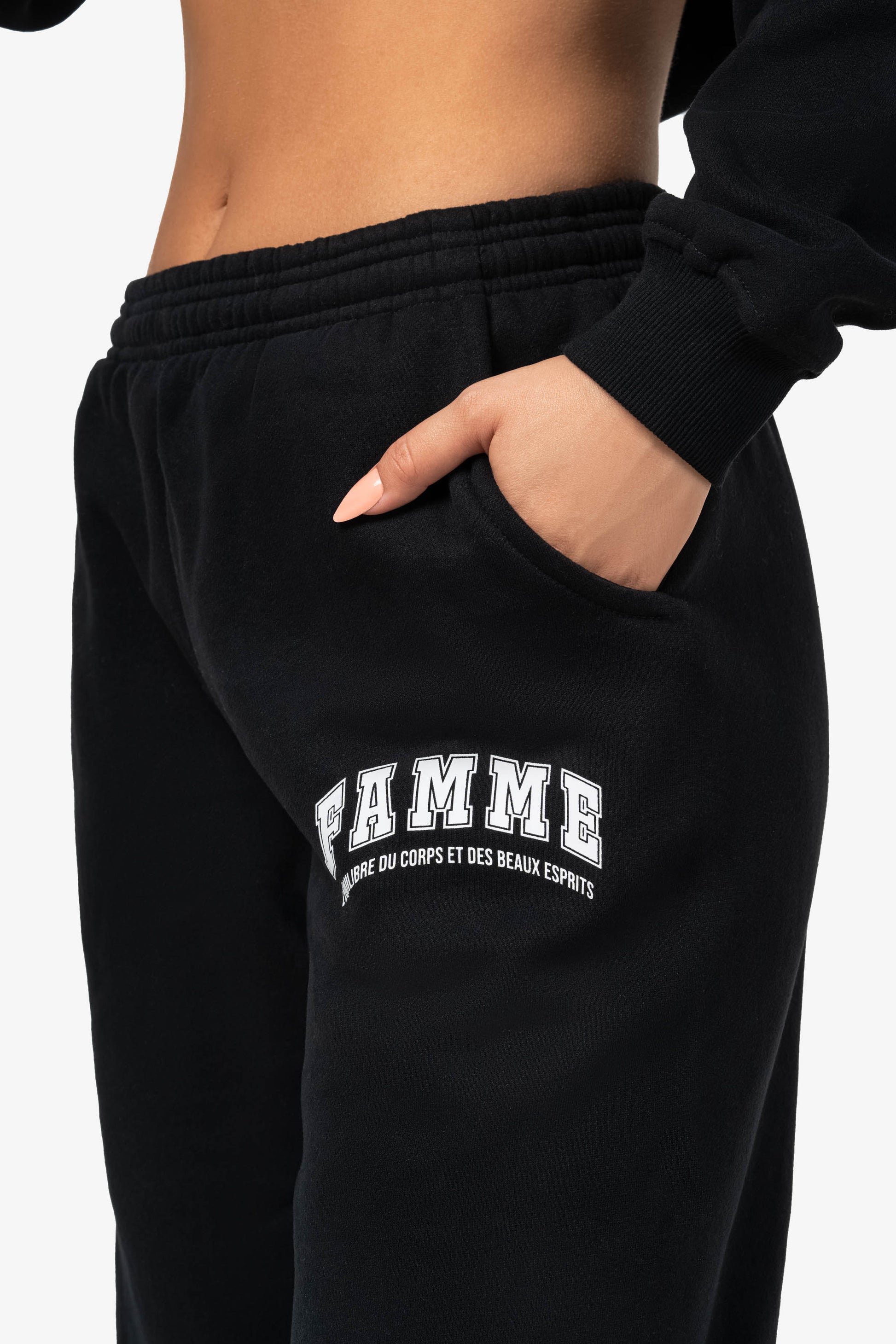 Black Oversized Jogger - for dame - Famme - Jogger