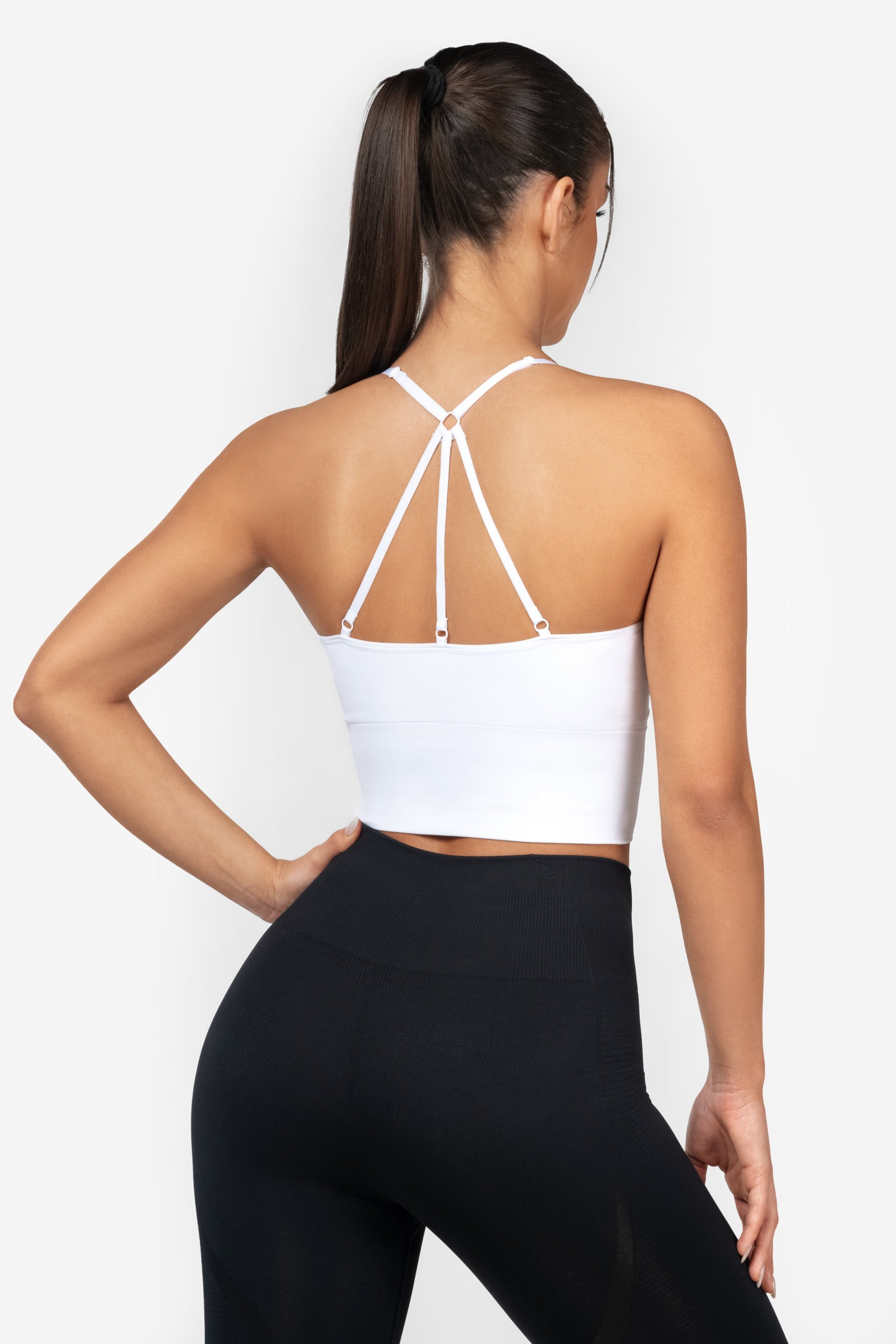 White Power Seamless Top - for dame - Famme - Sports Bra