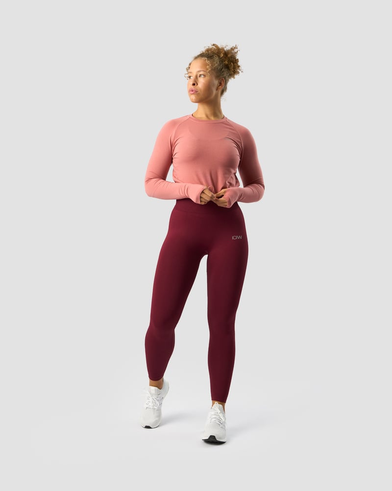 define cropped adjustable long sleeve dk rose