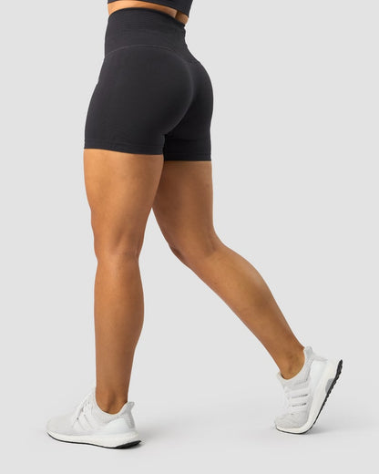 define seamless pocket shorts wmn dk graphite