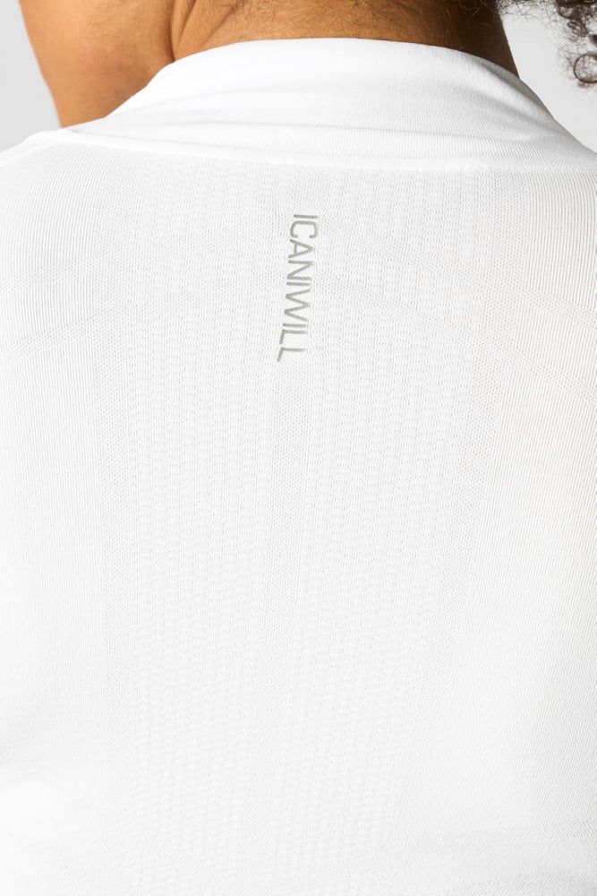 everyday 1/4 zip wmn white