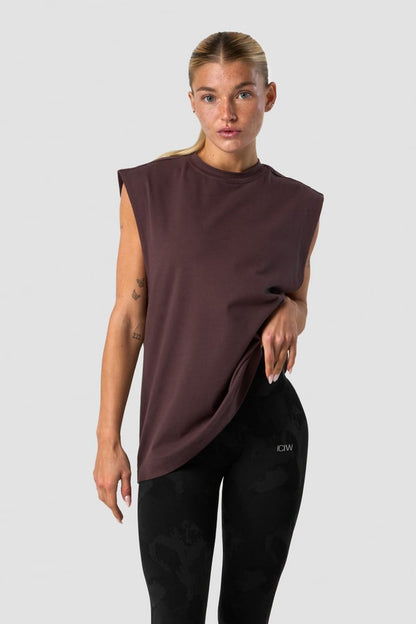 everyday cotton tank top burgundy