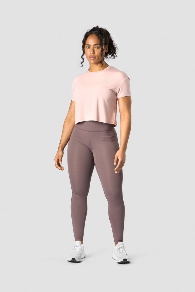 everyday cropped t-shirt light mauve