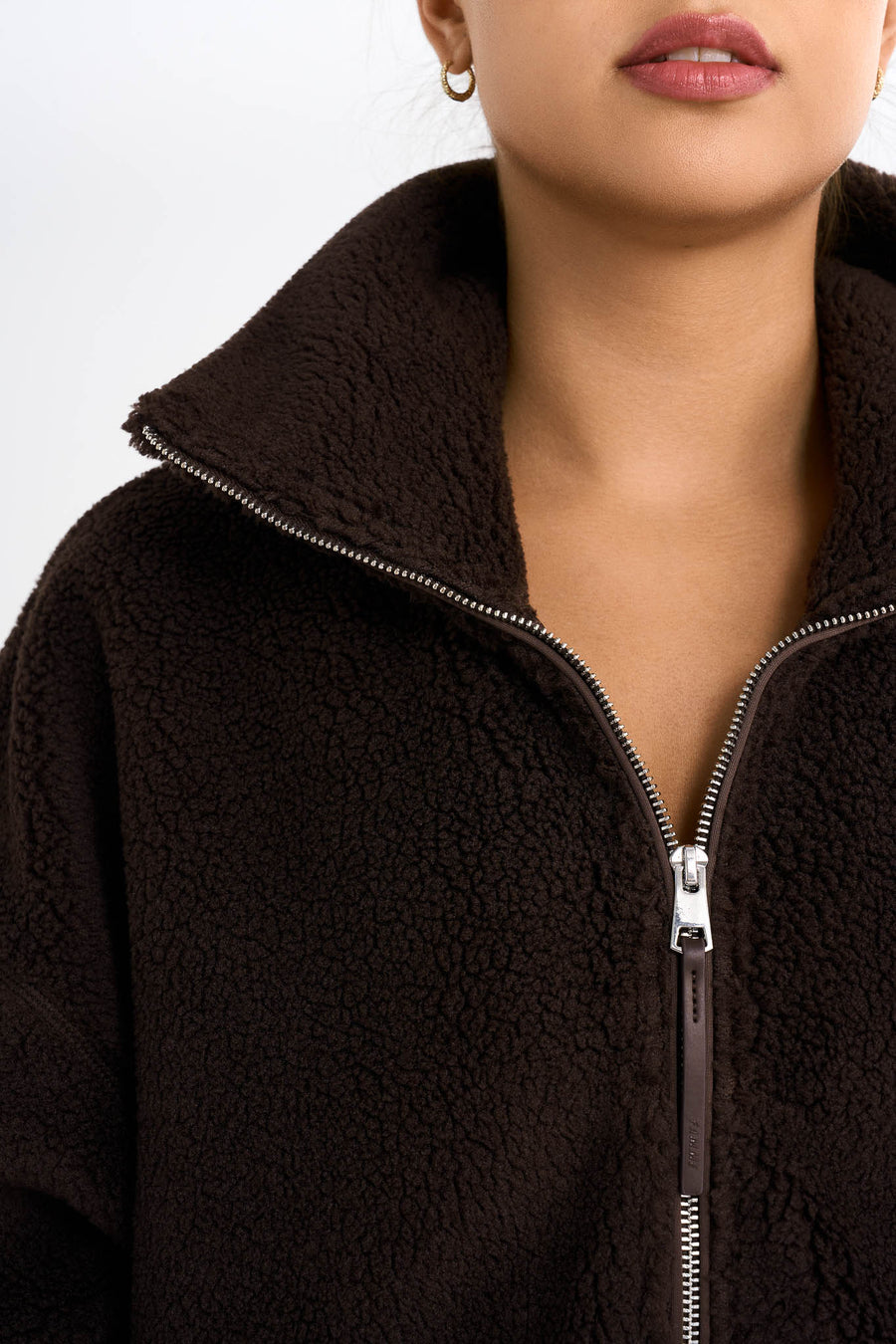 Fleece Jacket · Brown