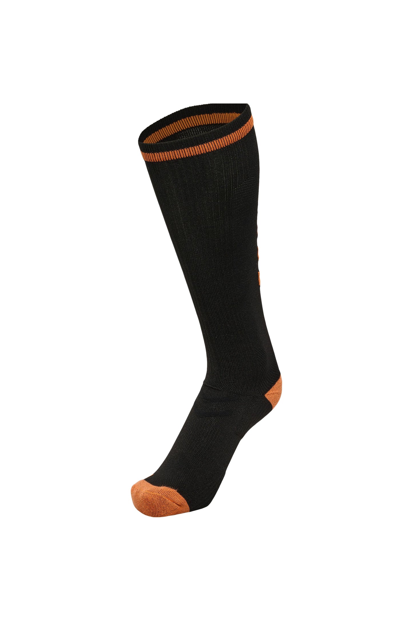 HUMMEL - Elite Indoor Sock High - Black/orange Tiger