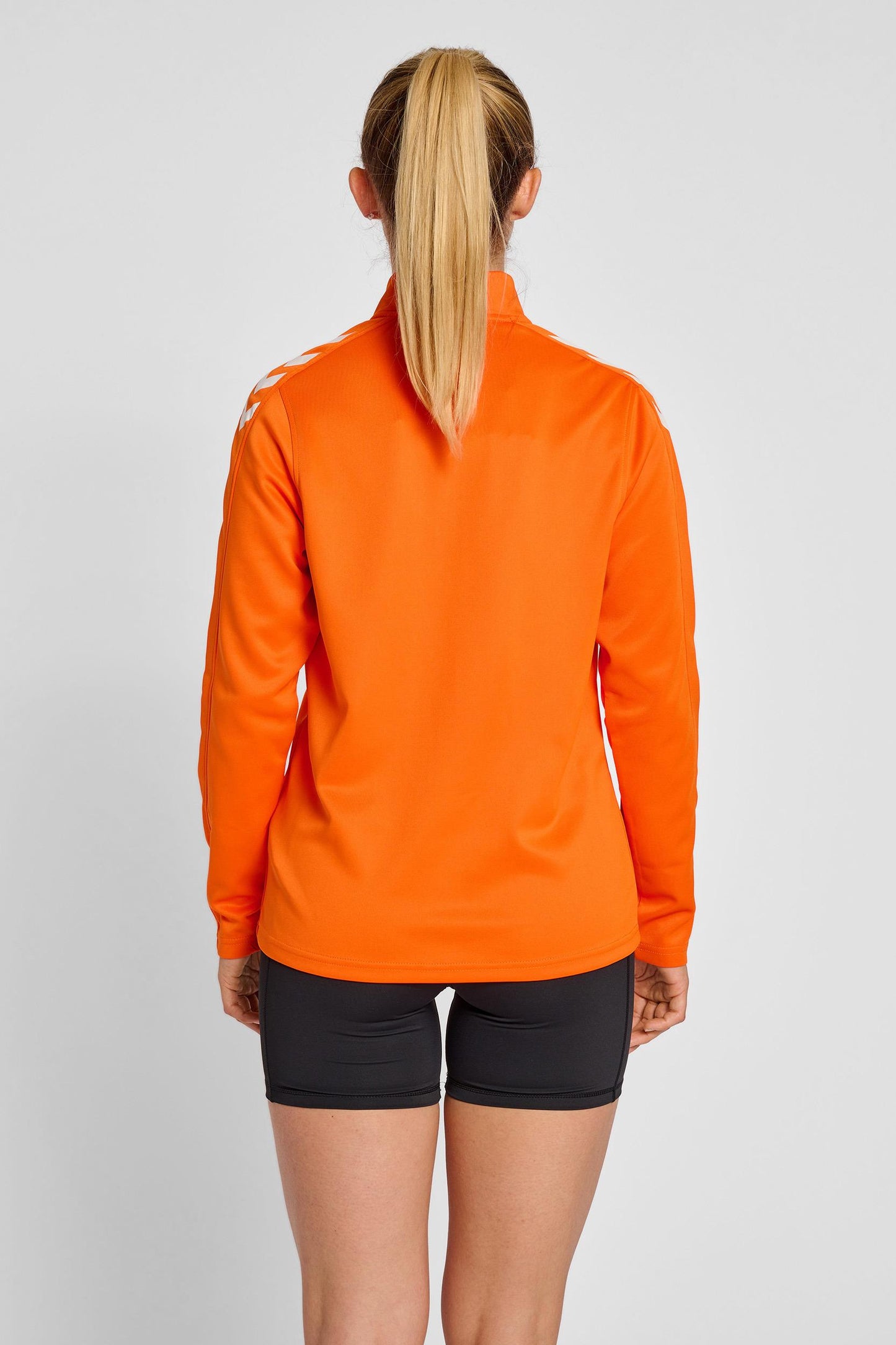 HUMMEL - Hmlcore Xk Poly Zip Sweat Woman - Orange Tiger