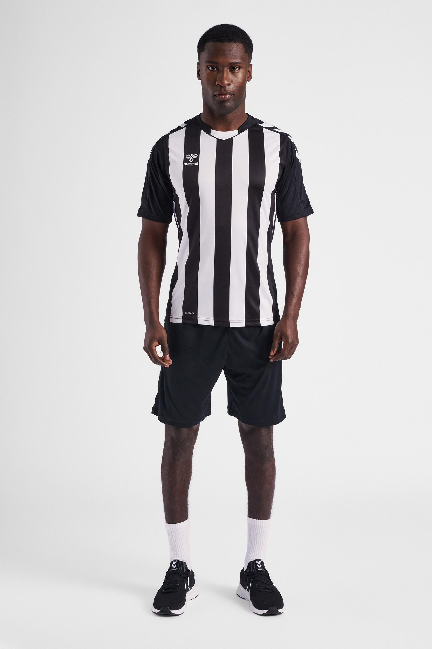 HUMMEL - Hmlcore Xk Striped Jersey S/s - Black/white