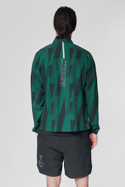 HUMMEL - Hmlcourt Aop Jacket - Rain Forest