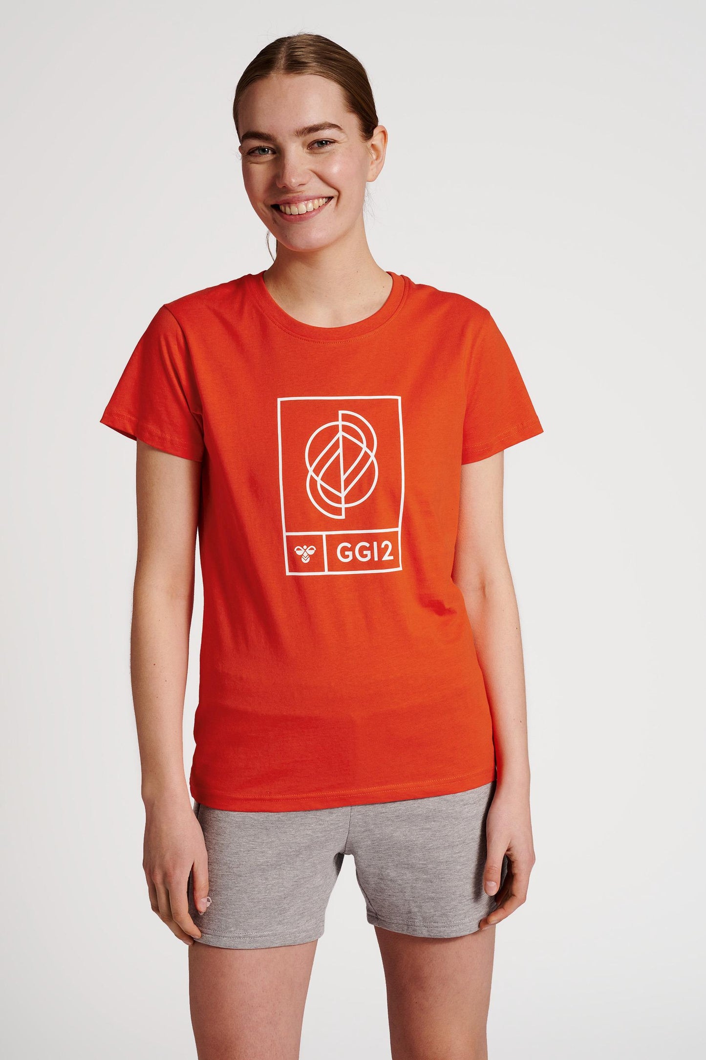 HUMMEL - Hmlgg12 T-shirt S/s Woman - Cherry Tomato