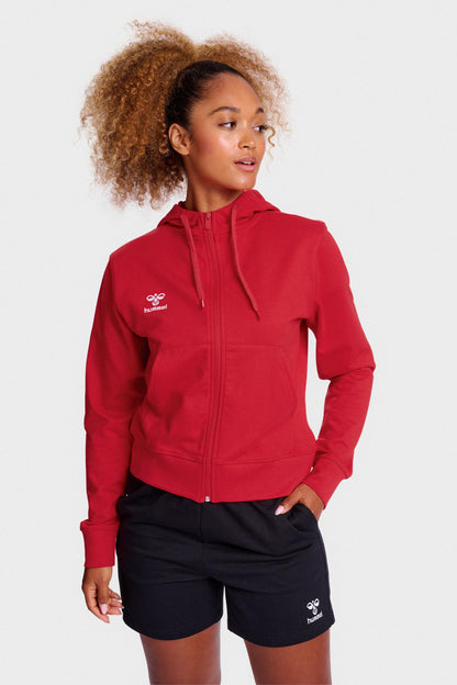 HUMMEL - Hmlgo 2.0 Zip Hoodie Woman - True Red