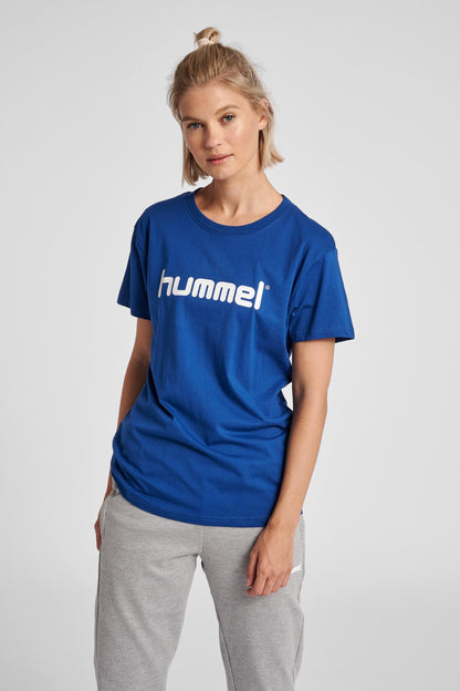 HUMMEL - Hmlgo Cotton Logo T-shirt Woman S/s - True Blue