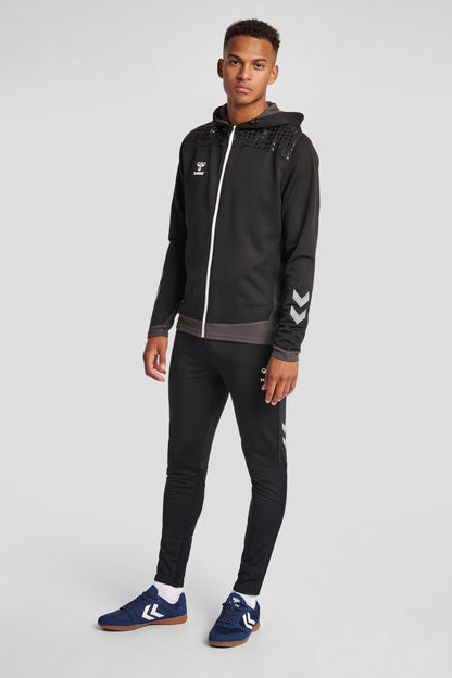 HUMMEL - Hmllead Zip Poly Hoodie - Black