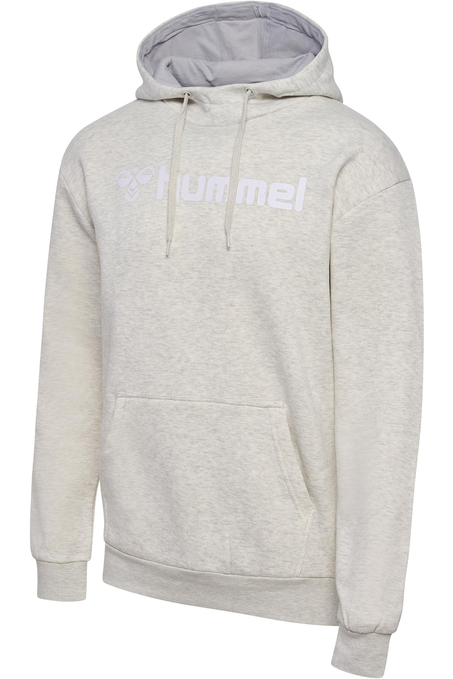 HUMMEL - Hmlmover Cotton Hoodie - Egret Melange