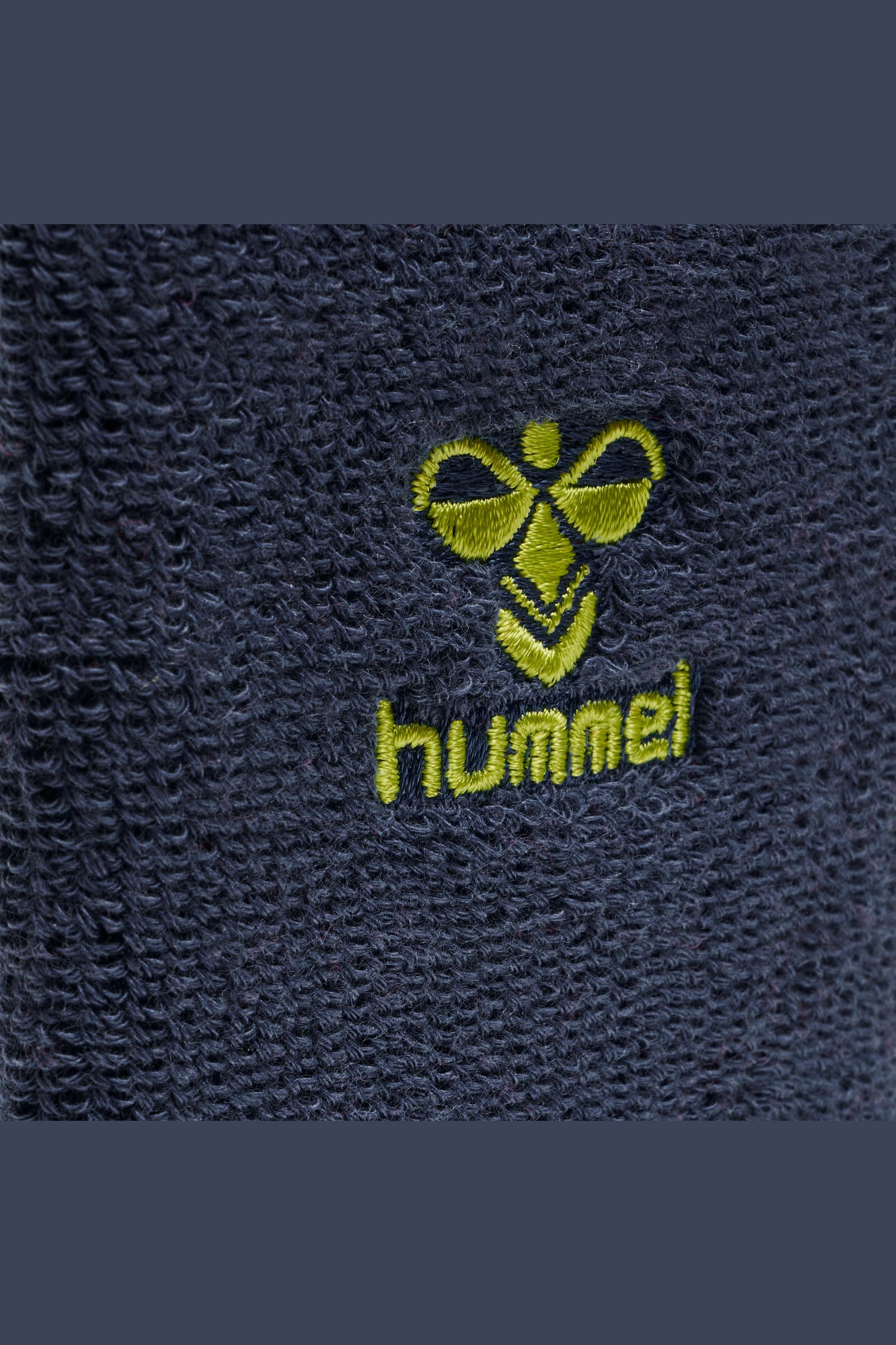 HUMMEL - Old School Big Wristband - Dark Denim/lime Punch