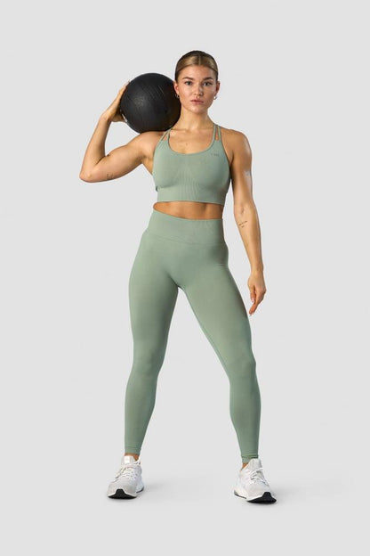 ICANIWILL - Define Seamless Sports Bra - Light Sage Green