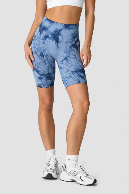 ICANIWILL - Define Seamless Tie Dye Biker Shorts - Urban Blue