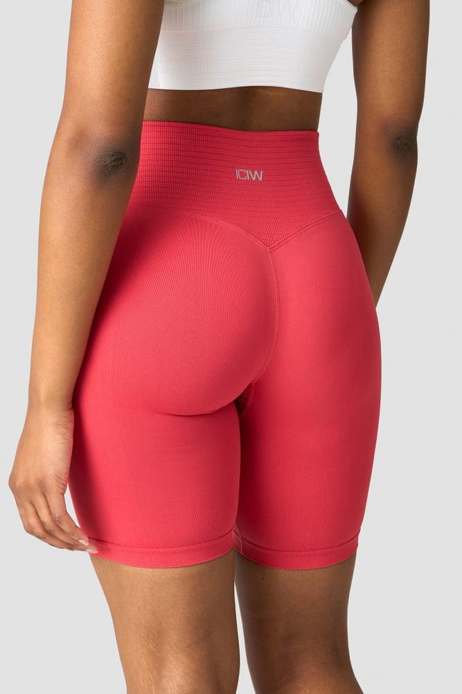 ICANIWILL - Define Seamless V-shape Biker Shorts - Raspberry