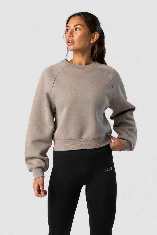 ICANIWILL - Everyday Cropped Crewneck - Greige