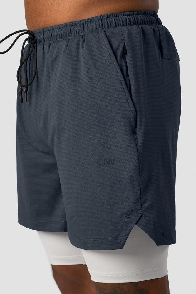 ICANIWILL - Stride 2-in-1 Shorts - Navy