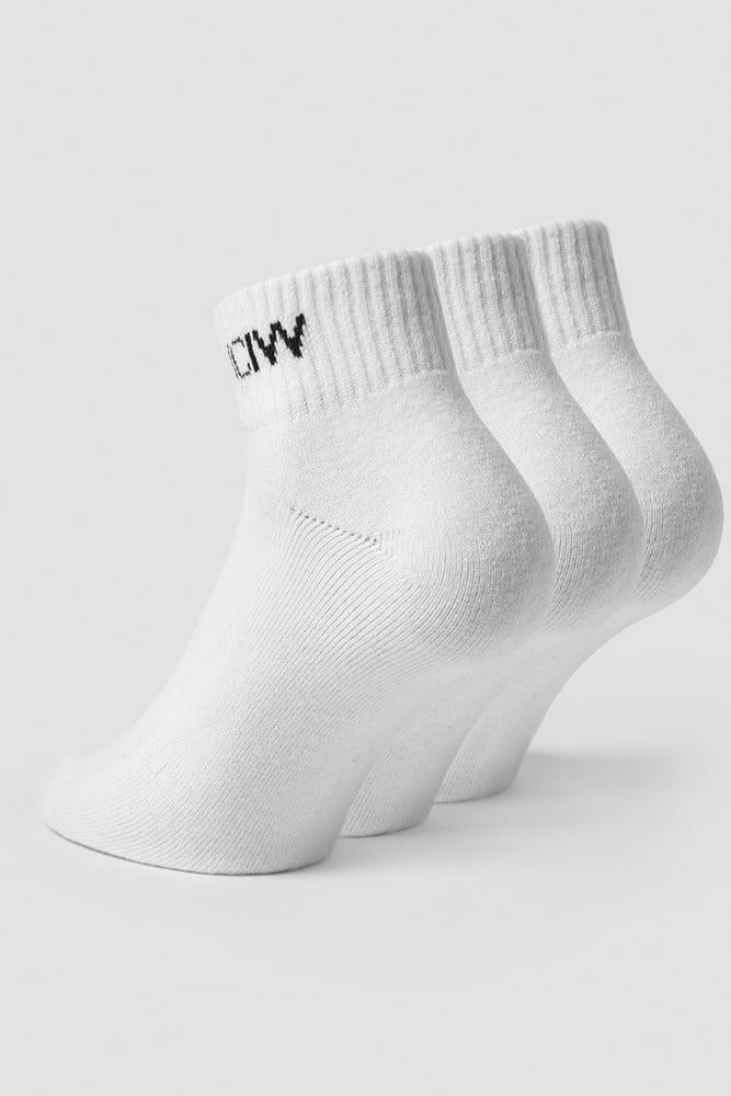 ICANIWILL - Training Half Socks 3-pack - White