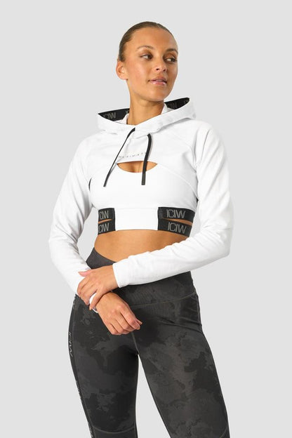 ICANIWILL - Ultimate Training Cropped Hoodie - White