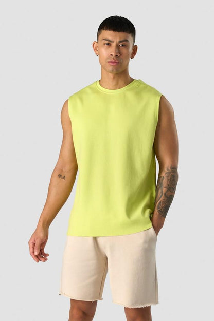 ICANIWILL - Unified Sleeveless T-shirt Print - Yellow