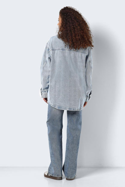 NOISY MAY - Alva L/s Denim Shacket - Blue