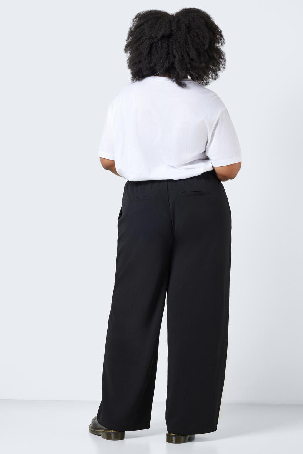 NOISY MAY - Jasa Nw Wide Pant  Curve - Black