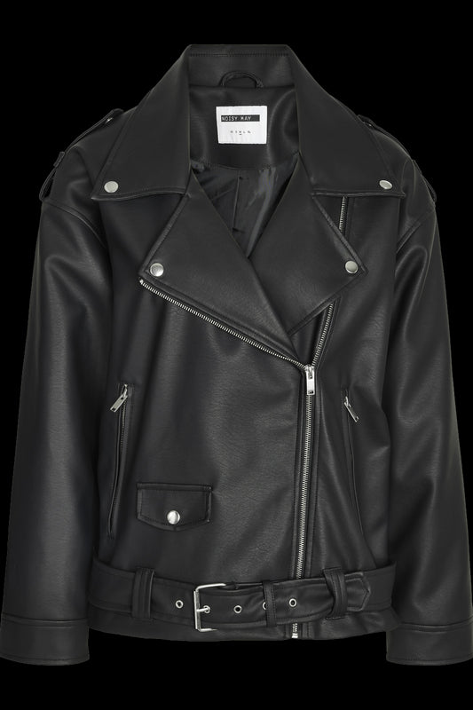 NOISY MAY - Paulina Oversize Biker Jacket - Black