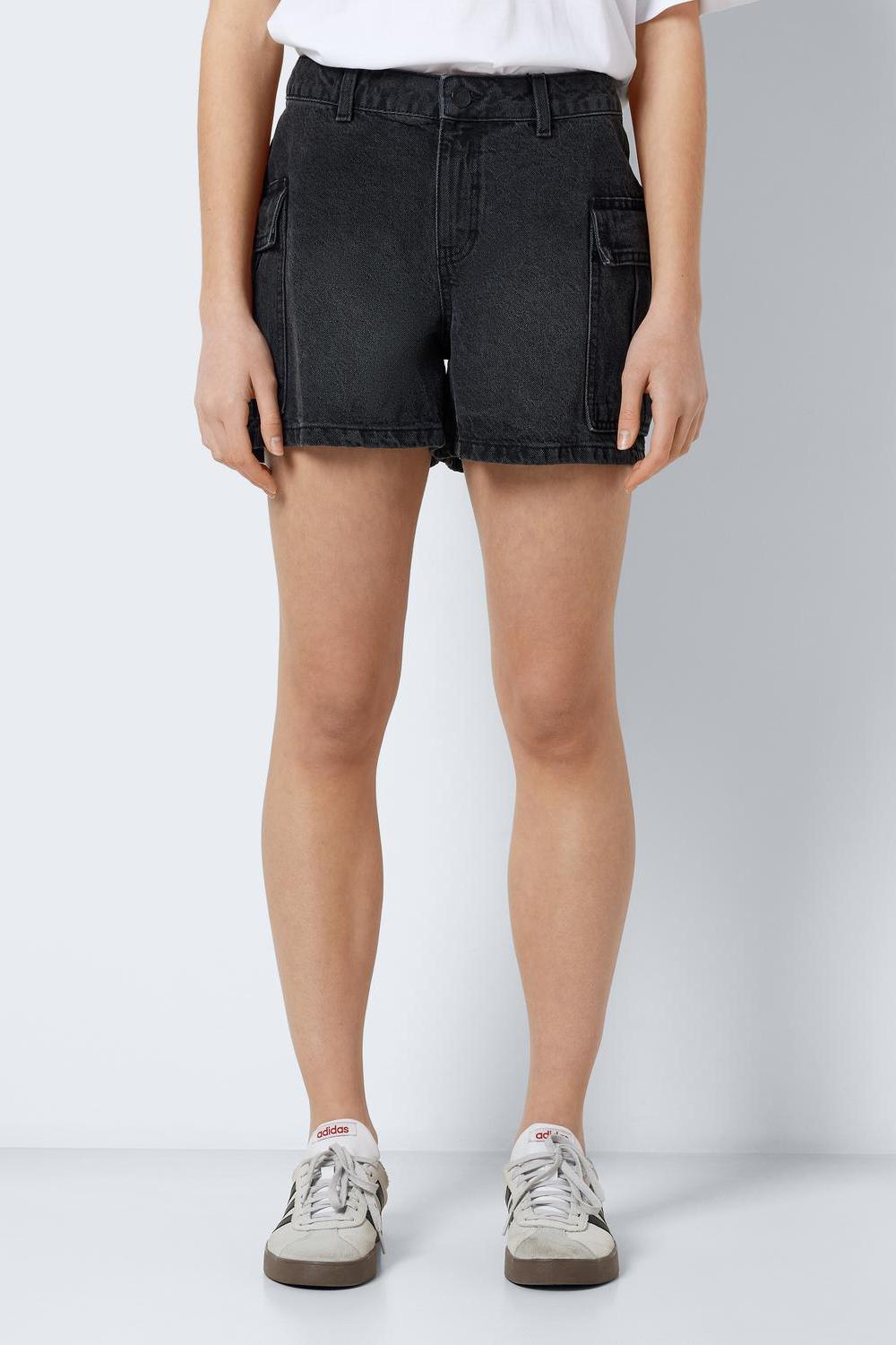 NOISY MAY - Smiley Cargo Nw Shorts - Black