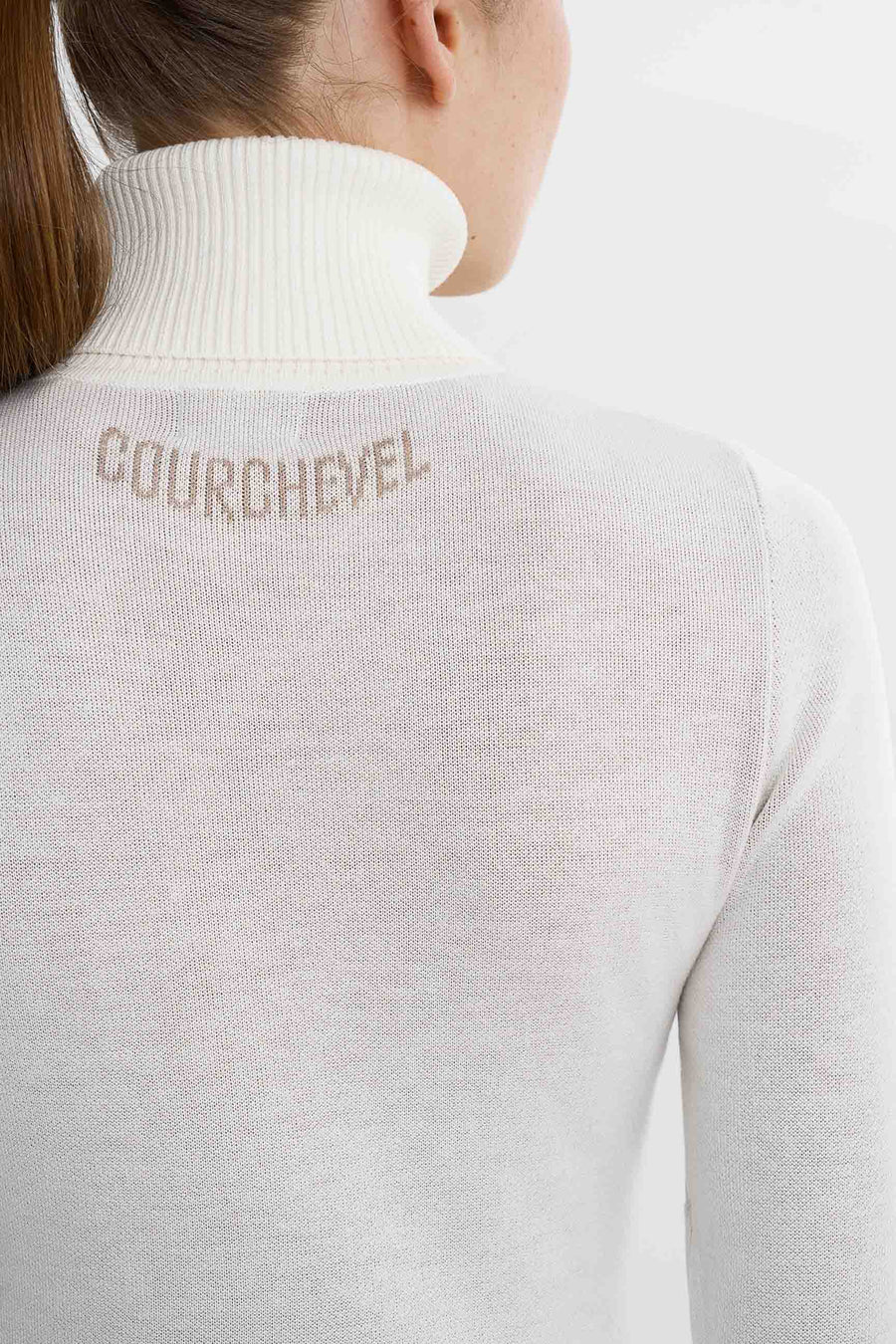 Poudre Ski Sweater · White/Beige