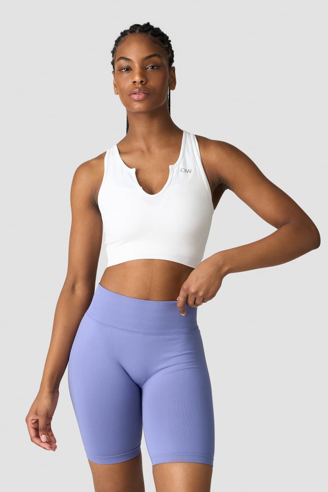 ribbed define seamless tank top white