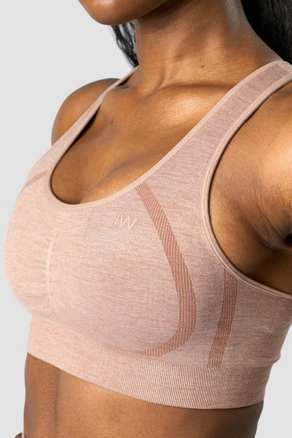 rush seamless sports bra mauve