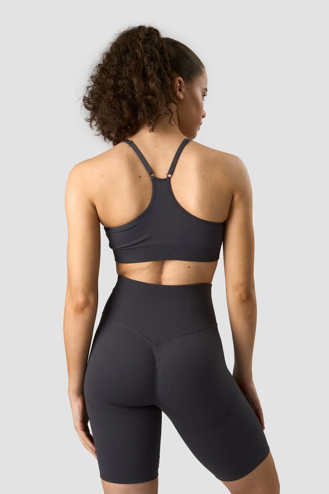 scrunch seamless sports bra graphite