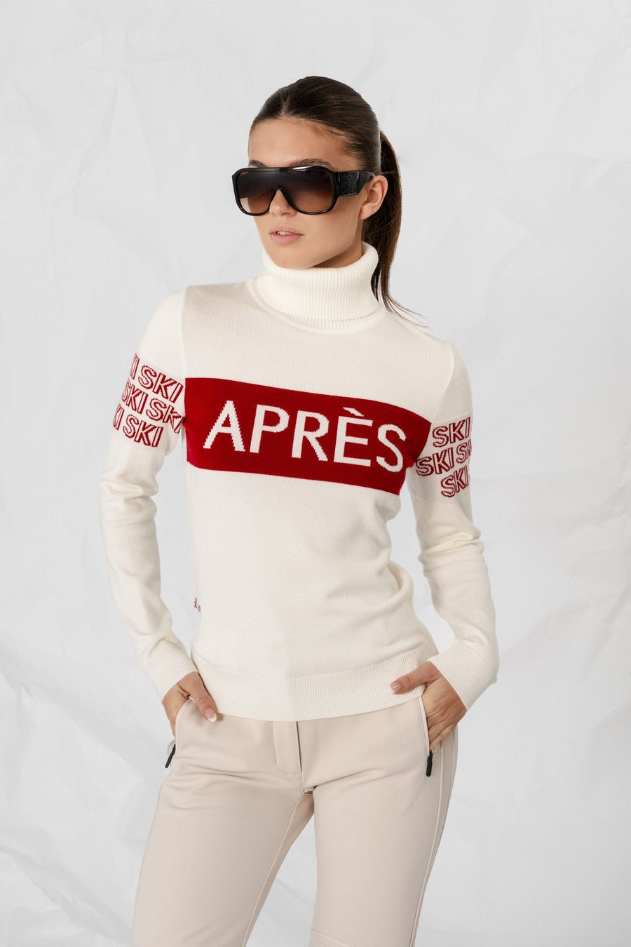 APRÈS-SKI Sweater · White/Red
