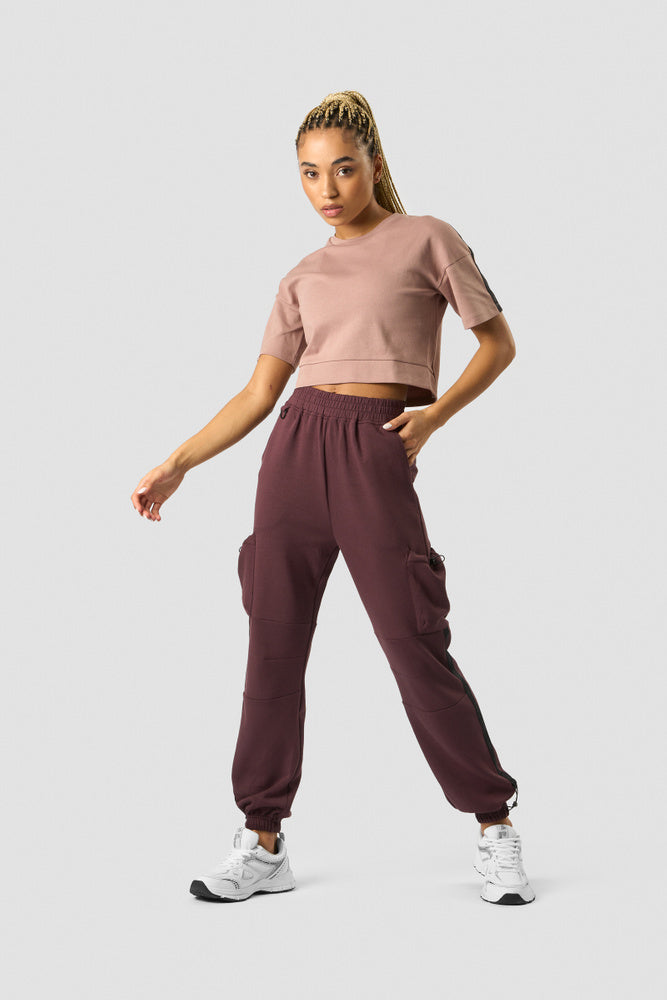 stance cropped t-shirt wmn light mauve