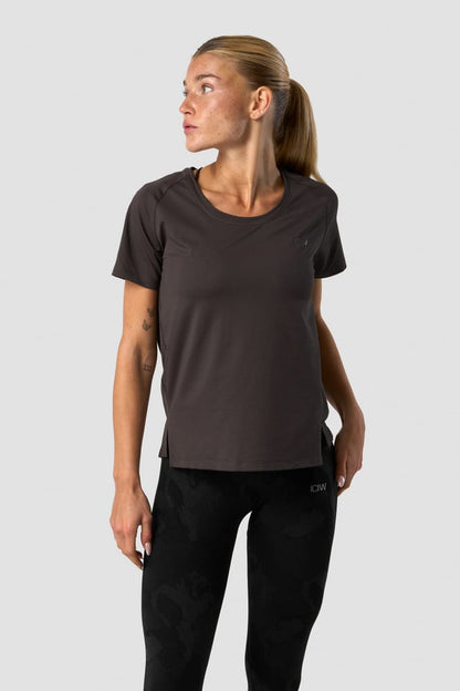 stride t-shirt wmn charcoal